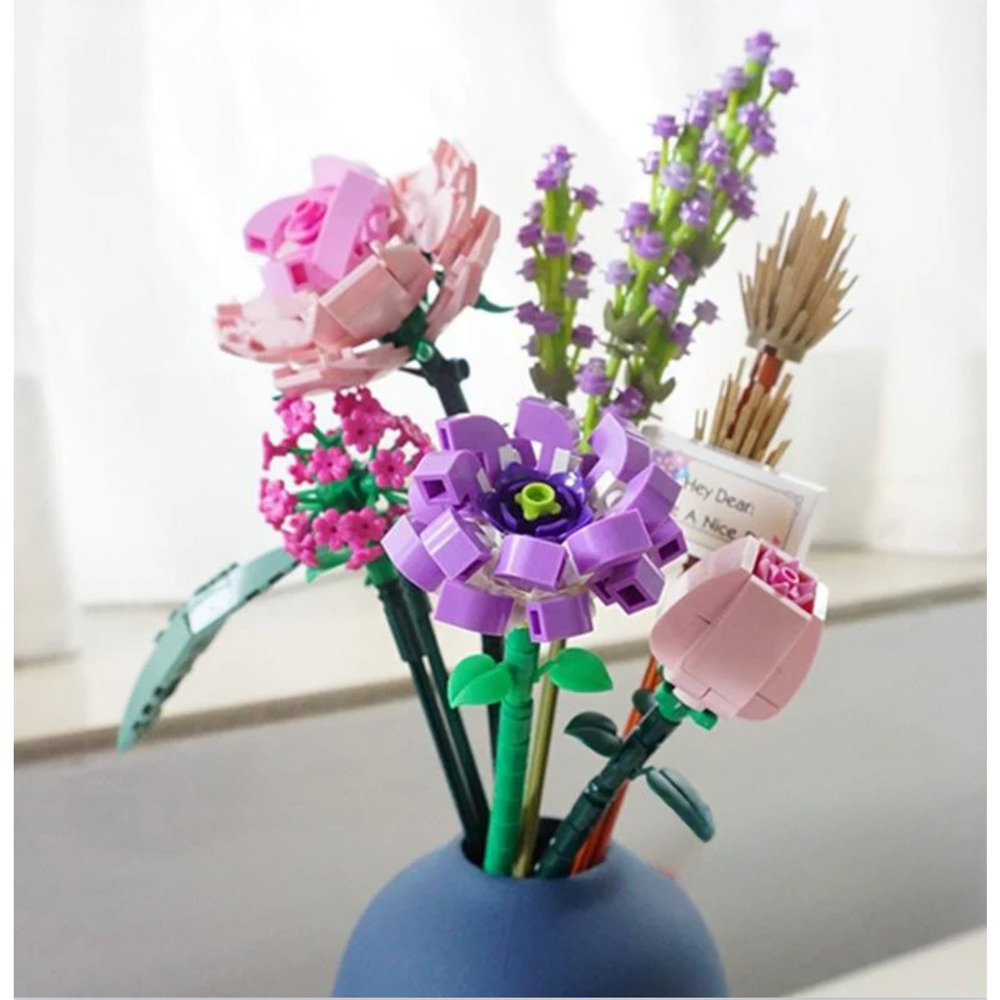 LOZ Mini Eternal Flowers Interlocking Blocks 547 Pieces Flower Bouquet Set 1657